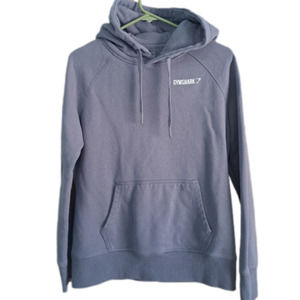 GYMSHARK Hooded Pullover Small Blue/Purple